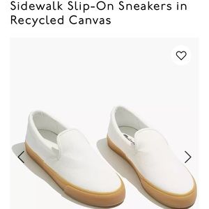 Slightly worn Madewell slip on sneakers